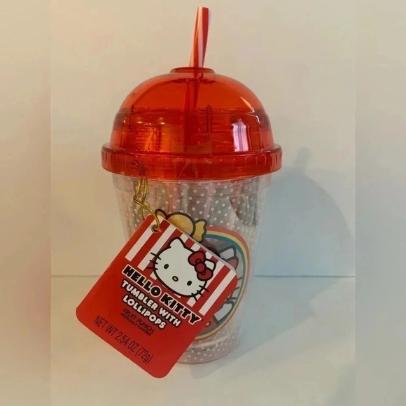 Hello Kitty Tumbler With Lollipops Fruit Punch - Picture 1 of 4